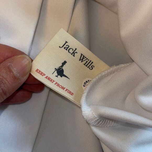 Jack Wills Sporting Goods Cropped White Hoodie‎ Size 10 Women’s - Picture 4 of 7